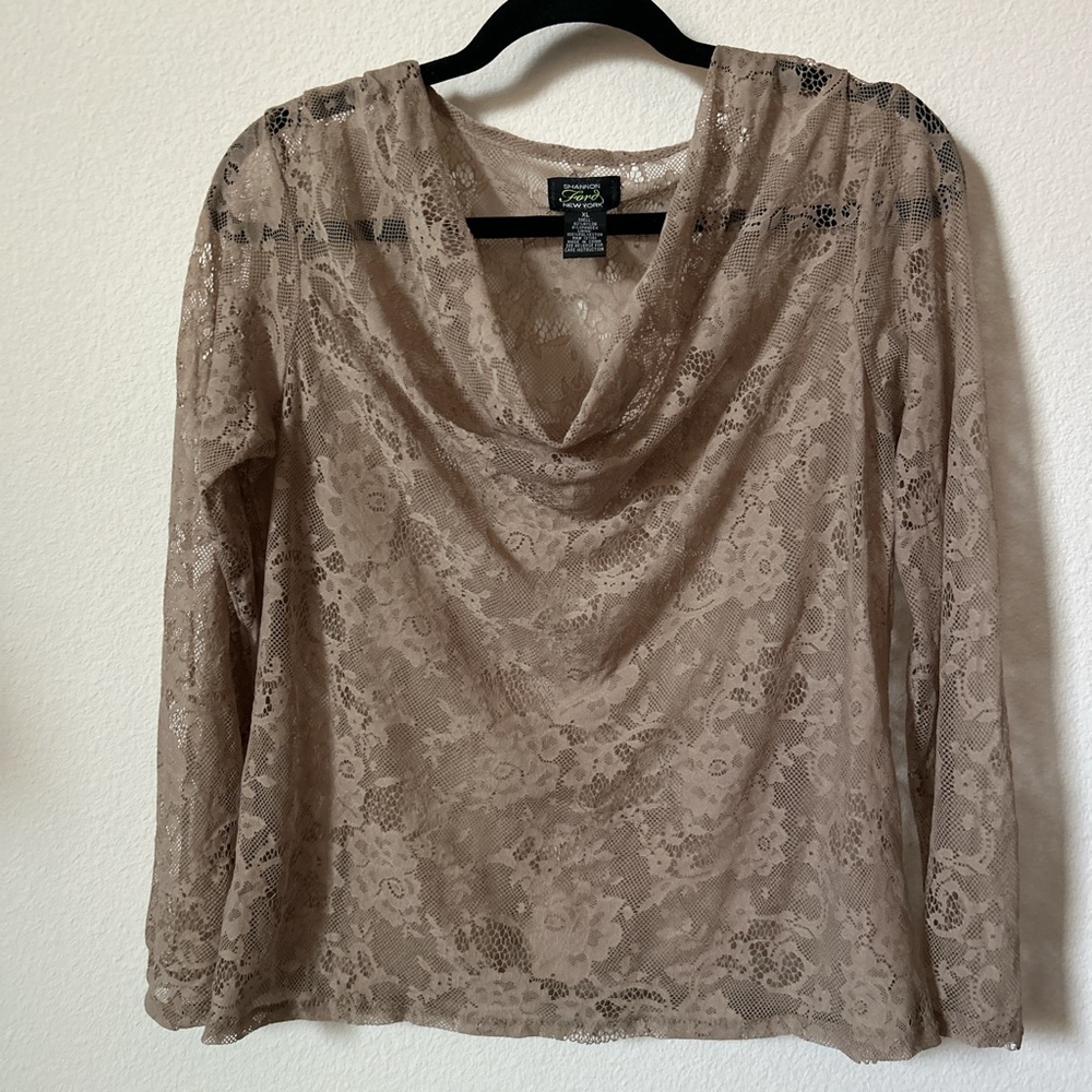 Elegant Lace Tan Top